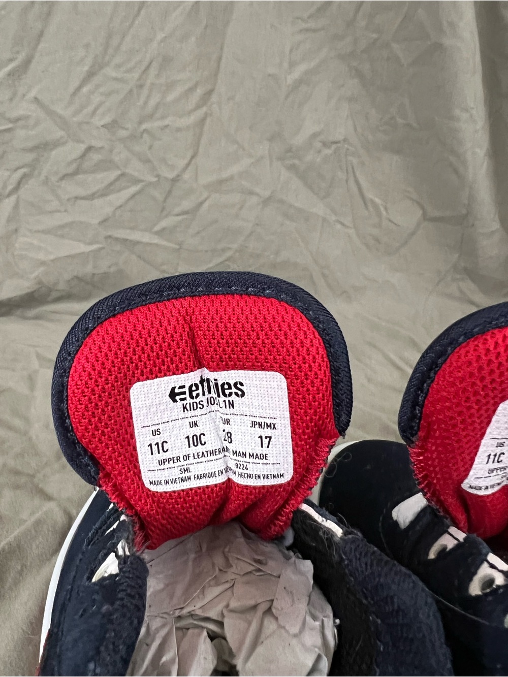 Etnies Kids Navy Sneakers - Picture 4 of 5